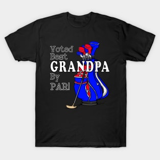 VOTED BEST GRANDPA BY PAR! Golfing Grandpa T-Shirt